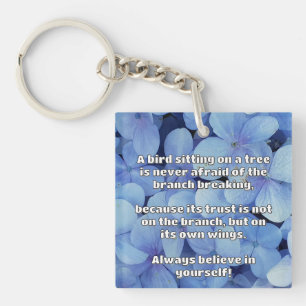 Empath Belief positive Ermutigungsquote Schlüsselanhänger
