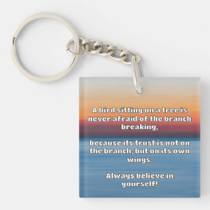 Empath Belief positive Ermutigungsquote Schlüsselanhänger