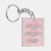 Empath Belief positive Ermutigungsquote Schlüsselanhänger (Vorderseite links)