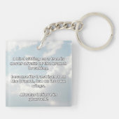 Empath Belief positive Ermutigungsquote Schlüsselanhänger (Rückseite)