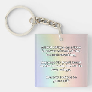 Empath Belief positive Ermutigungsquote Schlüsselanhänger