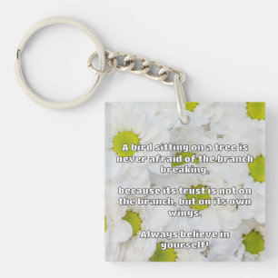 Empath Belief positive Ermutigungsquote Schlüsselanhänger