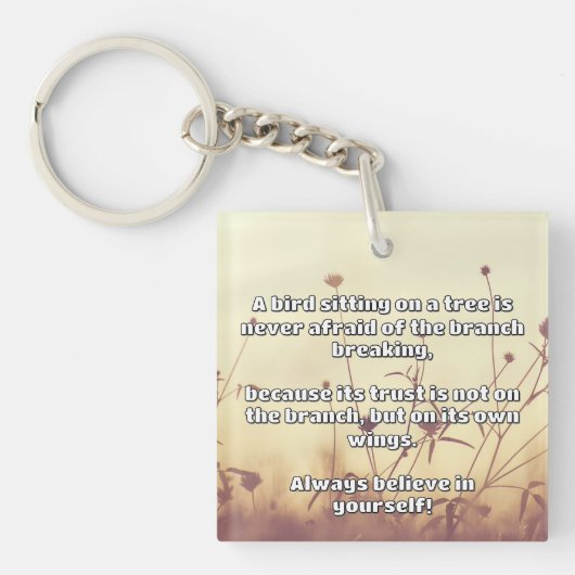 Empath Belief positive Ermutigungsquote Schlüsselanhänger (Vorderseite)
