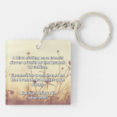 Empath Belief positive Ermutigungsquote Schlüsselanhänger (Rückseite)