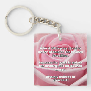 Empath Belief positive Ermutigungsquote Schlüsselanhänger