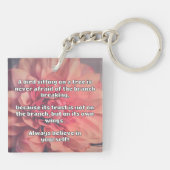 Empath Belief positive Ermutigungsquote Schlüsselanhänger (Rückseite)