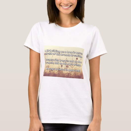 Empath Belief positive Ermutigungsquote T-Shirt (Vorderseite)
