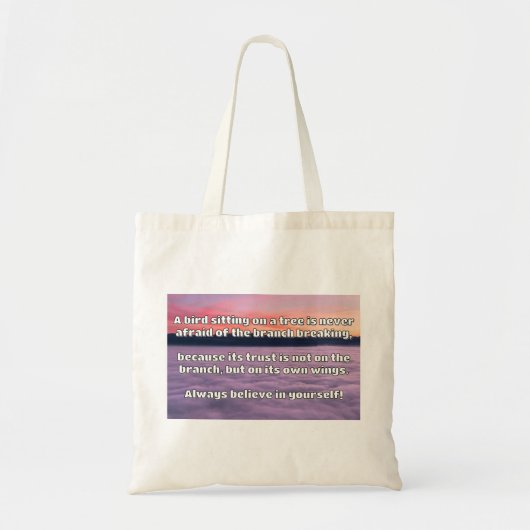 Empath Belief positive Ermutigungsquote Tragetasche (Vorne)