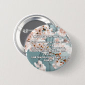 Empath Bravery Positives ermutigendes Zitat Button (Vorne & Hinten)