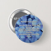 Empath Bravery Positives ermutigendes Zitat Button (Vorne & Hinten)