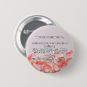 Empath Bravery Positives ermutigendes Zitat Button (Vorne & Hinten)