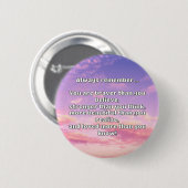 Empath Bravery Positives ermutigendes Zitat Button (Vorne & Hinten)