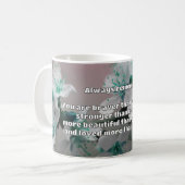 Empath Bravery Positives ermutigendes Zitat Kaffeetasse (Vorderseite Links)