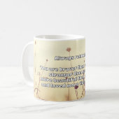 Empath Bravery Positives ermutigendes Zitat Kaffeetasse (Vorderseite Links)