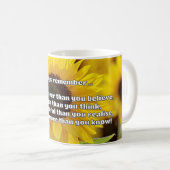 Empath Bravery Positives ermutigendes Zitat Kaffeetasse (VorderseiteRechts)