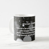 Empath Bravery Positives ermutigendes Zitat Kaffeetasse (Vorderseite Links)