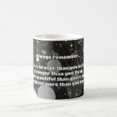 Empath Bravery Positives ermutigendes Zitat Kaffeetasse (Mittel)