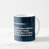 Empath Bravery Positives ermutigendes Zitat Kaffeetasse (VorderseiteRechts)