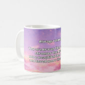 Empath Bravery Positives ermutigendes Zitat Kaffeetasse (Vorderseite Links)