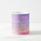 Empath Bravery Positives ermutigendes Zitat Kaffeetasse (Mittel)