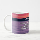 Empath Bravery Positives ermutigendes Zitat Kaffeetasse (Links)