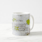 Empath Bravery Positives ermutigendes Zitat Kaffeetasse (VorderseiteRechts)