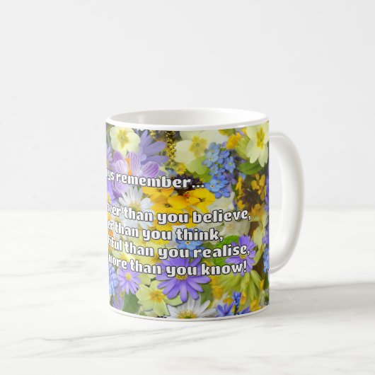 Empath Bravery Positives ermutigendes Zitat Kaffeetasse (VorderseiteRechts)