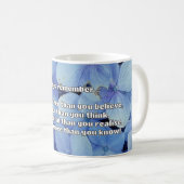 Empath Bravery Positives ermutigendes Zitat Kaffeetasse (VorderseiteRechts)