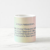 Empath Bravery Positives ermutigendes Zitat Kaffeetasse (Mittel)