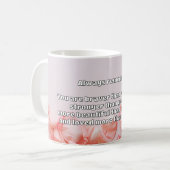 Empath Bravery Positives ermutigendes Zitat Kaffeetasse (Vorderseite Links)