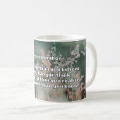 Empath Bravery Positives ermutigendes Zitat Kaffeetasse (VorderseiteRechts)