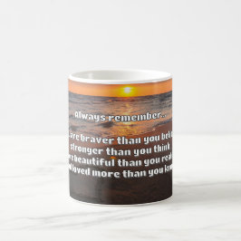 Empath Bravery Positives ermutigendes Zitat Kaffeetasse