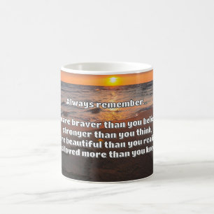 Empath Bravery Positives ermutigendes Zitat Kaffeetasse