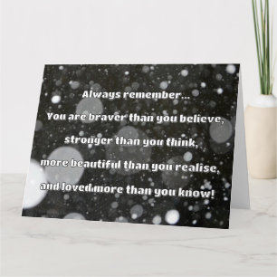 Empath Bravery Positives ermutigendes Zitat Karte