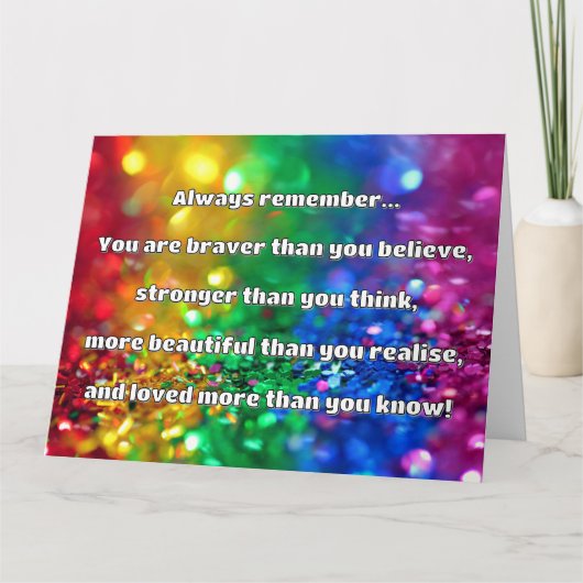 Empath Bravery Positives ermutigendes Zitat Karte (Vorderseite)