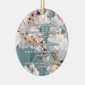 Empath Bravery Positives ermutigendes Zitat Keramik Ornament (Rechts)
