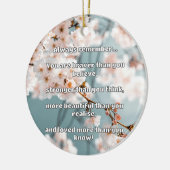 Empath Bravery Positives ermutigendes Zitat Keramik Ornament (Links)