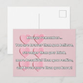 Empath Bravery Positives ermutigendes Zitat Postkarte (Vorne/Hinten)