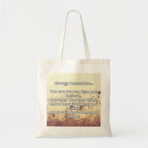 Empath Bravery Positives ermutigendes Zitat Tragetasche