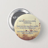 Empath Shine Positive Ermutigungsquote Button (Vorne & Hinten)