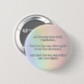 Empath Shine Positive Ermutigungsquote Button (Vorne & Hinten)