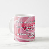 Empath Shine Positive Ermutigungsquote Kaffeetasse (Vorderseite Links)