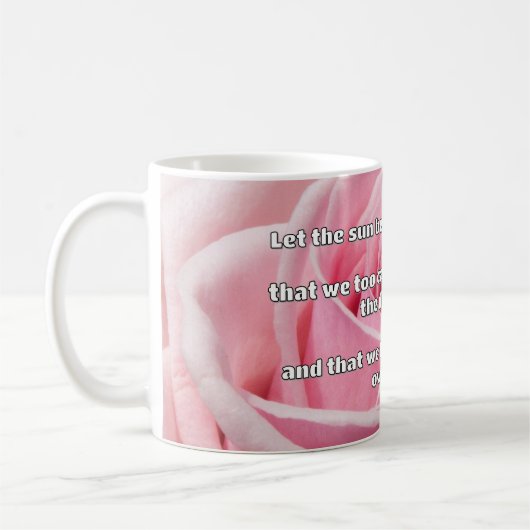 Empath Shine Positive Ermutigungsquote Kaffeetasse (Links)