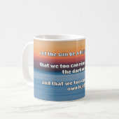 Empath Shine Positive Ermutigungsquote Kaffeetasse (Vorderseite Links)