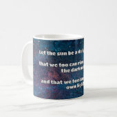 Empath Shine Positive Ermutigungsquote Kaffeetasse (Vorderseite Links)