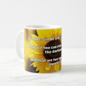Empath Shine Positive Ermutigungsquote Kaffeetasse (Vorderseite Links)