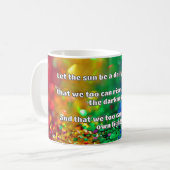 Empath Shine Positive Ermutigungsquote Kaffeetasse (Vorderseite Links)