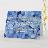 Empath Shine Positive Ermutigungsquote Karte (Gelbe Blume)