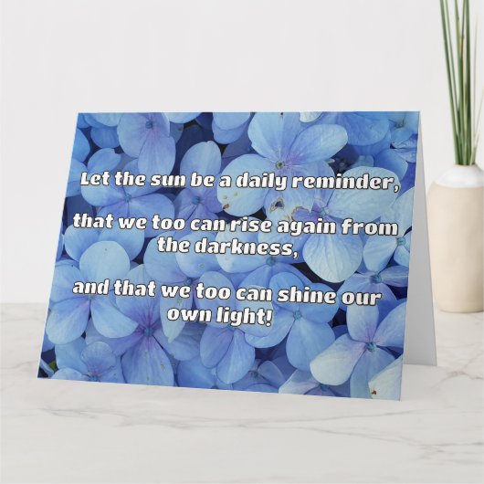 Empath Shine Positive Ermutigungsquote Karte (Vorderseite)