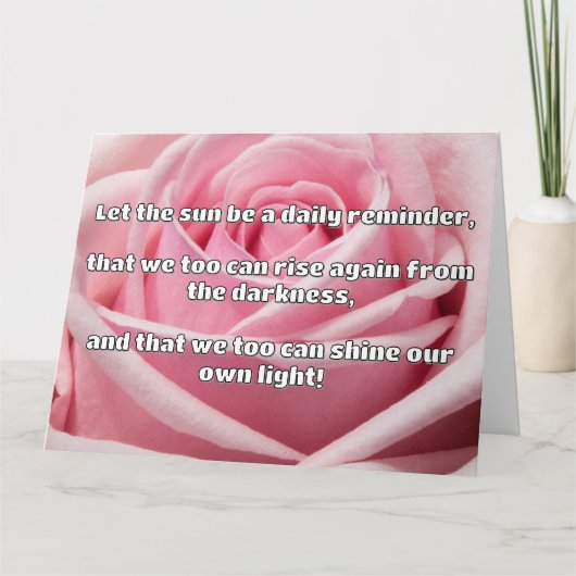 Empath Shine Positive Ermutigungsquote Karte (Vorderseite)
